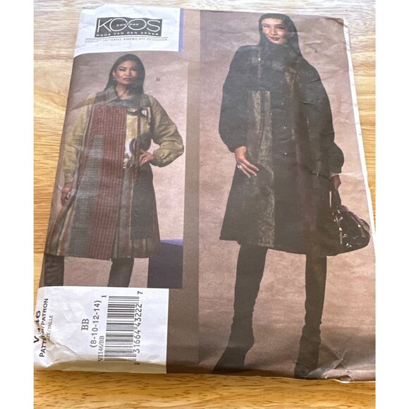 Vogue Women's # V1146 Loose Fit Flare Sewing Coat Pattern Sizes 8-14 UNCUT - Picture 2 of 4